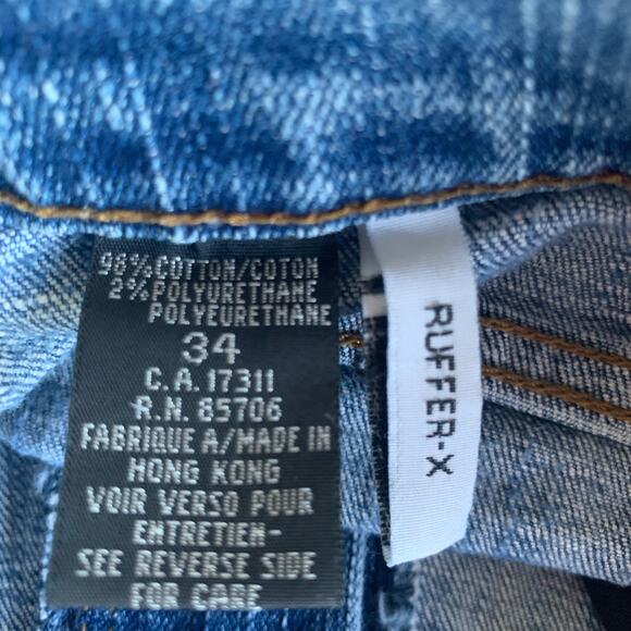 Ruffle X Buffalo Jean Cutoff Denim Shorts Size 34 - Picture 3 of 7